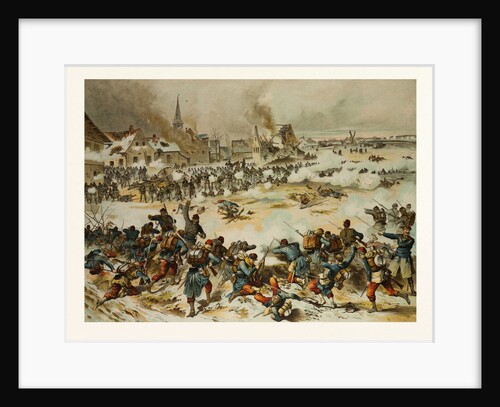 From the Battle Near Bapaume on the 3rd of January, 1871; Together the 8th Hunter Battalion, the 33rd and 69nth Drive the French Out of Villoy by Anonymous