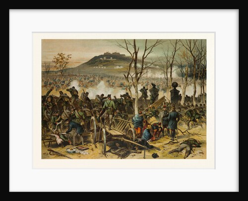 From the Battle at Mont Valerien on the 19th of January; the First Compagnie of the 5th Battalion of Gorlitzer Hunters Defends La Bergerie by Anonymous