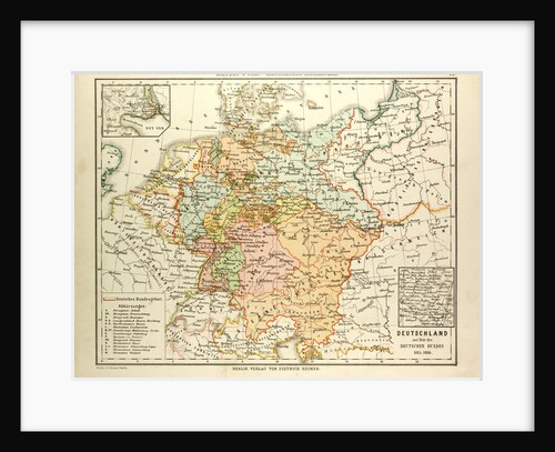 Map of Germany 1815 - 1866 by Anonymous