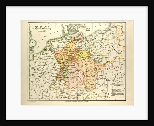 Map of Germany in 1813 by Anonymous