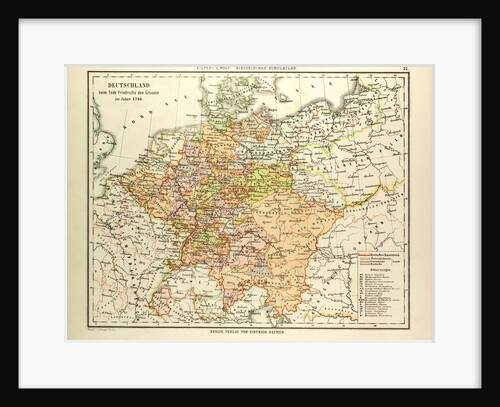 Map of Germany in 1786 by Anonymous