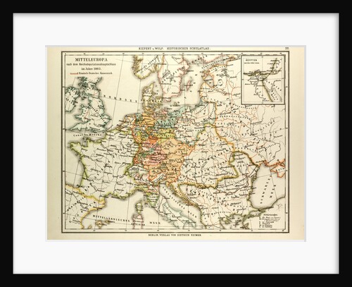Map of Central Europe in 1803 by Anonymous