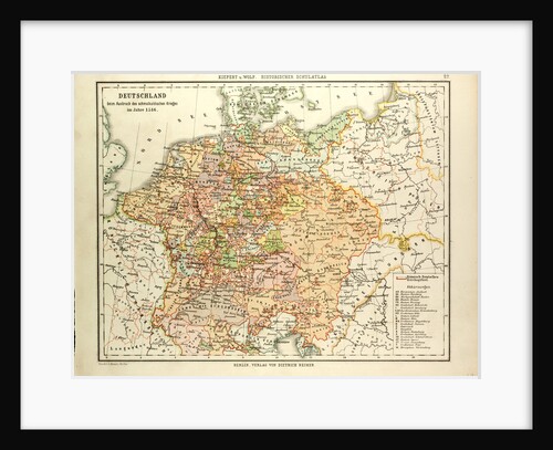 Map of Germany in 1546 by Anonymous