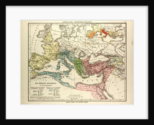 Map of the Roman Empire in the 4th and 5th Centuries A.D. by Anonymous
