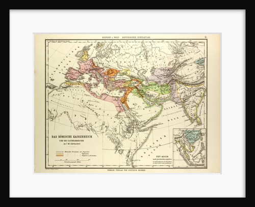 Map of the Roman Empire and Its Neighbour Empires in the 1st 2nd and 3rd Centuries A.D. by Anonymous