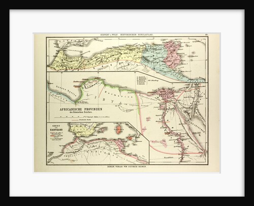 Map of the African Provinces of the Roman Empire by Anonymous
