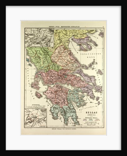 Old Map of Greece by Anonymous