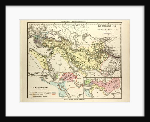 Map of the Persian Empire and the Empire of Alexander the Great by Anonymous