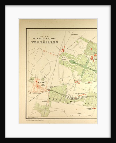 Map of Versailles by Anonymous