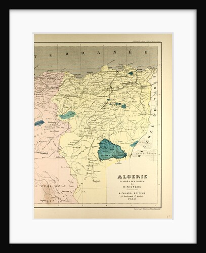 Map of Algeria by Anonymous