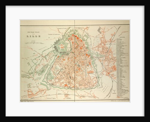 Map of Lille by Anonymous