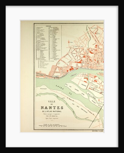 Map of Nantes by Anonymous