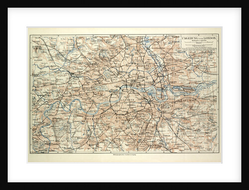 Old Map of London by Anonymous