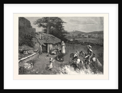 Settler's First Home the Far West.-Drawn W. A. Rogers by Anonymous