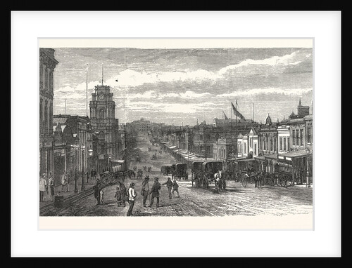 Melbourne the Present Time View Great Bourke Street, Australia by Anonymous