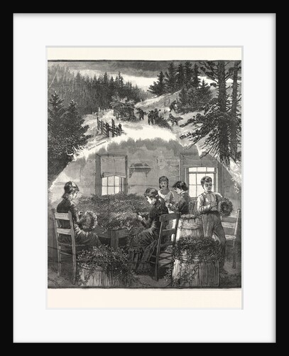 Making Wreaths, Preparing Christmas Greens by Anonymous