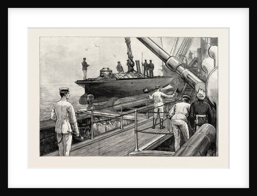 The Naval Manoeuvres: Out Torpedo Boat Whilst Under Way, on Board an Ironclad, Maritime by Anonymous