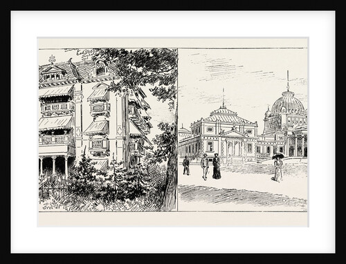 Bad Homburg Vor Der Hohe, Germany: The Villa Imperiale, Where the Prince of Wales Stayed During His Visit, and the Baths by Anonymous