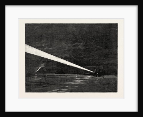 The Naval Manoeuvres, with the Hostile Fleet: The Fleet Signalling with the Electric Search Light to the Colliers and Cruisers at a Distance of Forty Miles by Anonymous