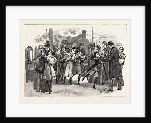 At the Railway Station: Home for the Holidays by Anonymous