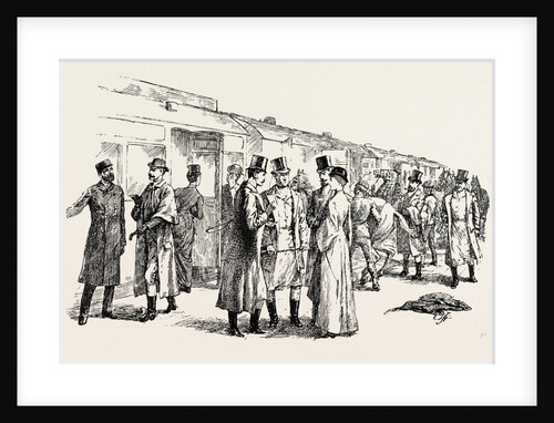 At the Railway Station: A Meet of the Queen's Buckhounds by Anonymous