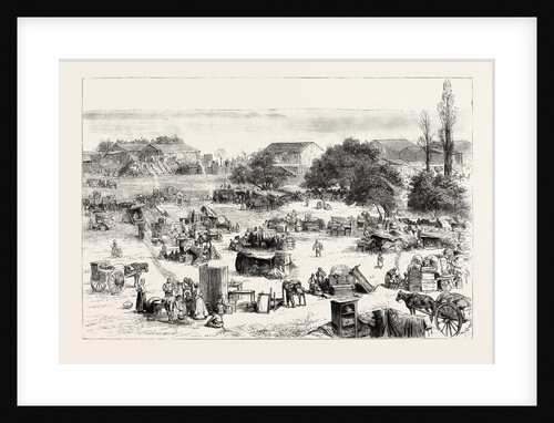 The Great Fire at Salonica, Thessaloniki, Greece: The Homeless People Camping Out on the Outskirts of the Town by Anonymous
