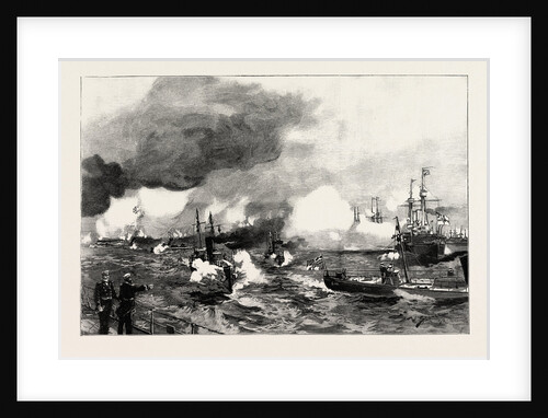 The German Manoeuvres in Schleswig-Holstein: Torpedo Boats Attacking a Squadron of Ironclads Off Flensburg by Anonymous