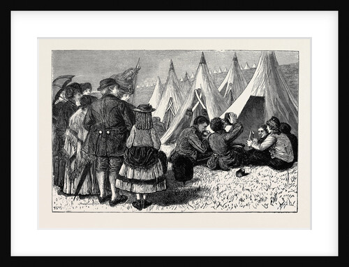 Seeing the Lions Fed, Dorsetshire Rustics in Blandford Camp at Dinner Time by Anonymous