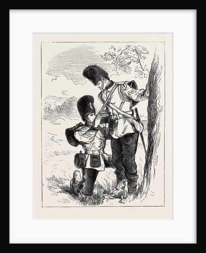 The Autumn Manoeuvres: A Friend in Need, a Sketch on the March to Bottle Bush Down by Anonymous