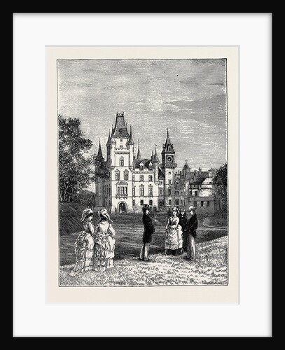 The Queen's Visit to Dunrobin: Dunrobin Castle by Anonymous