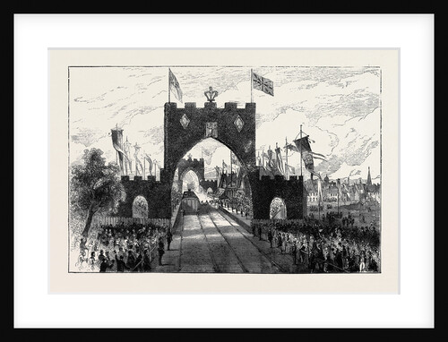 The Queen's Visit to Dunrobin: The Royal Train at Elgin Station by Anonymous
