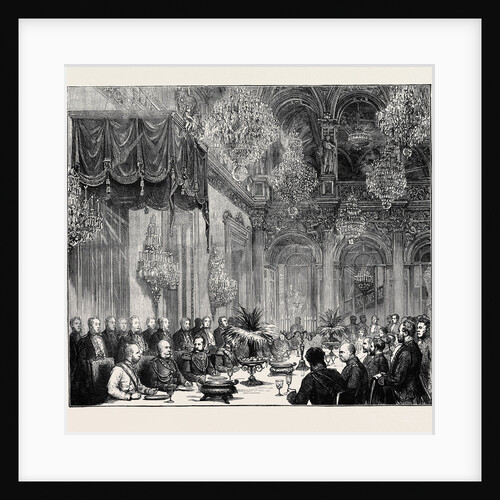 The Emperors at Berlin: Banquet to the Emperors in the White Hall of the Old Palace by Anonymous