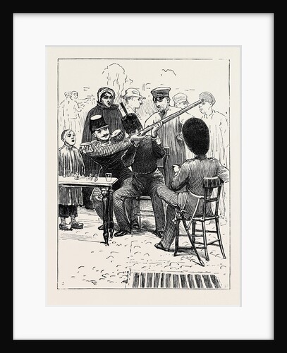 The British Volunteers in Ghent: An English Volunteer Examining a Comblain Rifle by Anonymous