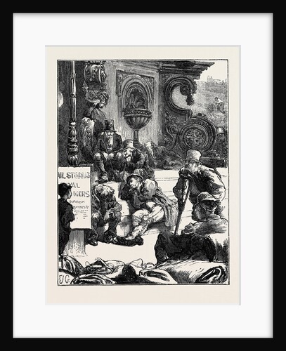 Sketches at a Northampton Wool Fair: The Market Cross by Anonymous
