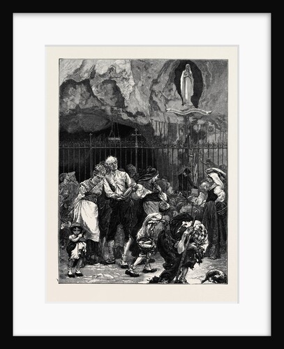 A Trip to the Pyrenees: Pilgrims at the Grotto of Lourdes by Anonymous