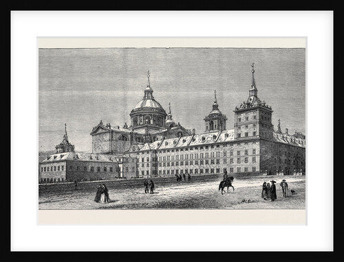 The Fire at the Escurial Palace: The Palace, Side View, Showing the Monastery by Anonymous