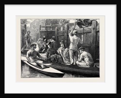 The Last Row of the Season, a Lock on the Thames by Anonymous