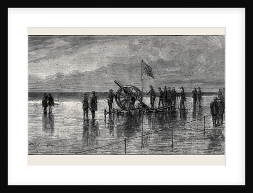 The Duke and Duchess of Teck at Southport: Experiments with the 9-Pounder Whitworth Field Gun on Southport Sands by Anonymous