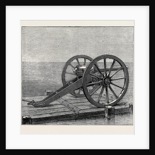 The Duke and Duchess of Teck at Southport: The Whitworth 9-Pounder Breech-Loading Rifled Field Gun by Anonymous