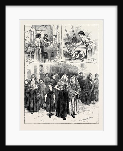 Sketches at a Manchester Cotton Factory by Anonymous