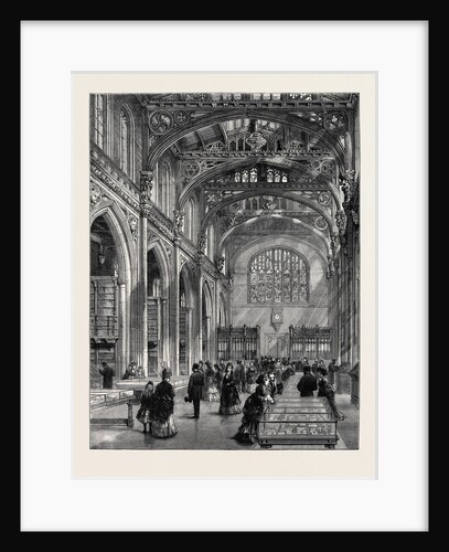 Interior of the New City Library, Guildhall, London by Anonymous