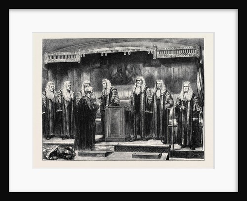 Swearing-in the New Lord Chancellor at Westminster Hall, London by Anonymous