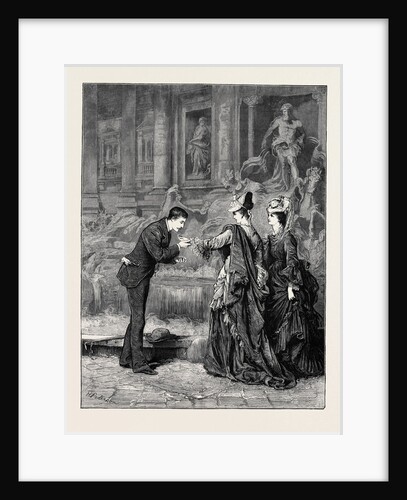 A Sip at the Fountain of Trevi, Rome by Anonymous