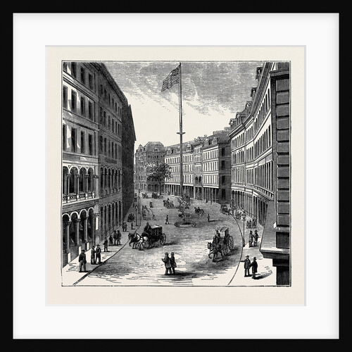 Views and Public Buildings in the City of Boston: View of Franklin Street by Anonymous