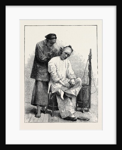 Life in China: A Street Barber by Anonymous