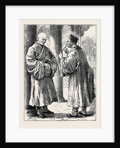 Life in China: Monks with Hand-Furnaces by Anonymous