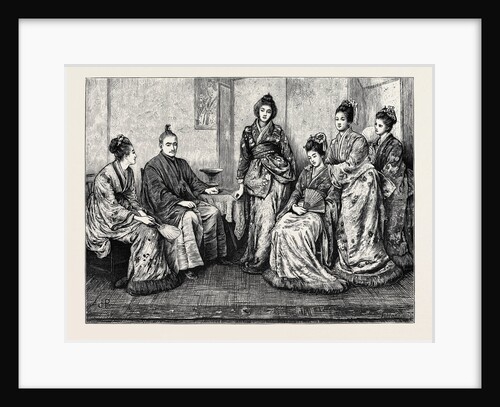 His Excellency Iwakura, the Japanese Ambassador, and the Ladies of the Japanese Embassy by Anonymous