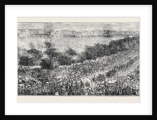 The Grand Durbar at Bombay: View of the Esplanade from the Top of Bazaargate Street by Anonymous