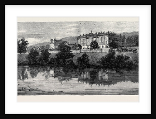 View of Chatsworth from the River Derwent by Anonymous