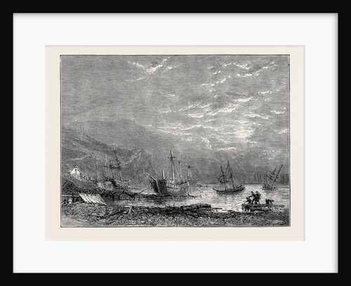The Hurricane at Plymouth: View in Batten Bay the Evening after the Gale by Anonymous